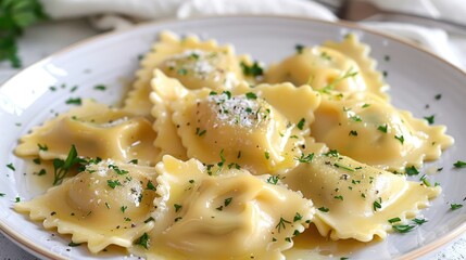 Culinary Delights Beef Ravioli and Fish Gastronomy