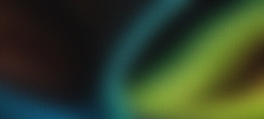 Immerse yourself in the dynamic blend of black, lime green, chocolate, and ice blue, set against a grainy texture gradient background, forming an abstract wave that captures depth and contrast.