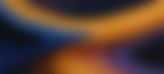 Delve into a rich blend of black, gold, royal blue, and peach, forming an abstract wave over a textured gradient background.