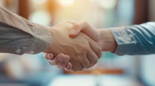 Real estate broker closing transaction close up, selective focus transaction management clients home.,