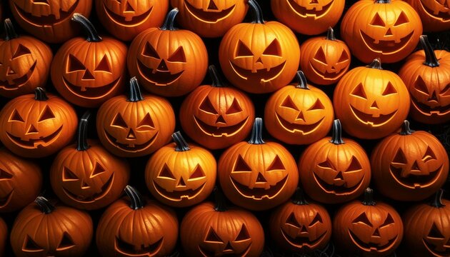 halloween pumpkins background