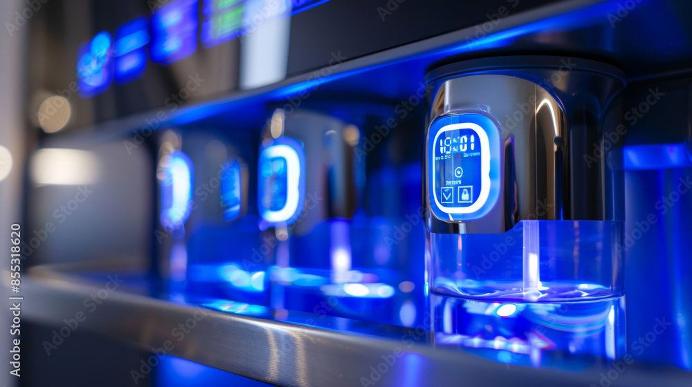 Aufkleber advanced high-tech smart water filter with digital display for efficient and modern home water purif