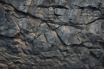 Black stone wall texture Dark stone wall background Black stone wall texture.