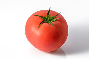 Fresh tomato, isolated on white background