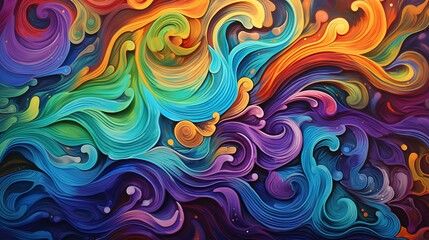 Fototapeta premium Colorful abstract painting. Multicolor fluid painting. Acrylic paints. Modern art.