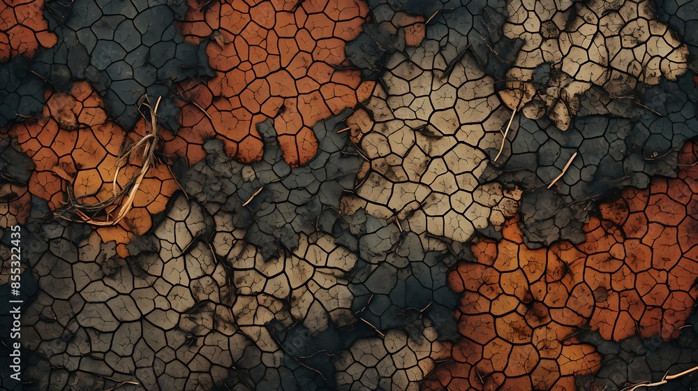 Poster abstract background with a cracked earth texture. this image could be used as a background for a web