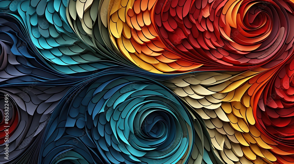 Poster abstract colorful background with a sense of movement.
