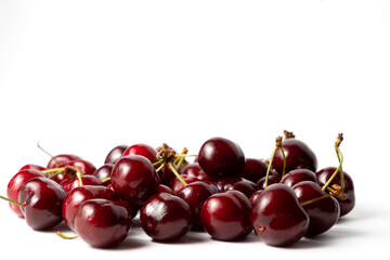 cherries isolated on white background