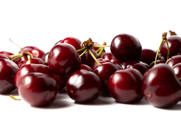 cherries isolated on white