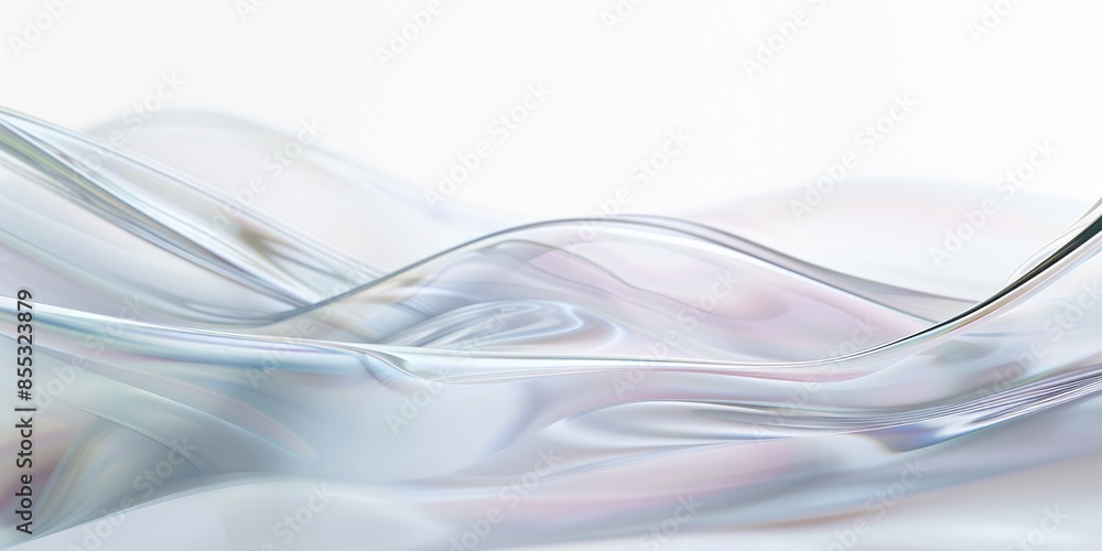 Poster 3d render of a glass or crystal structure aig51a.