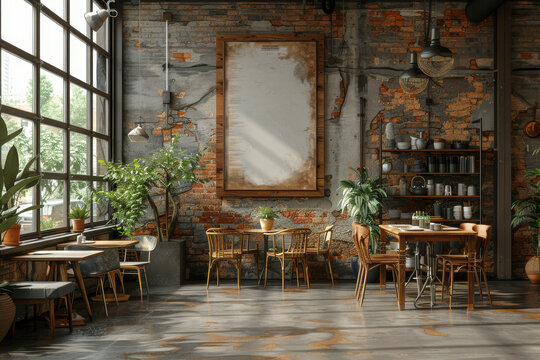 Industrial Loft Restaurant Interior