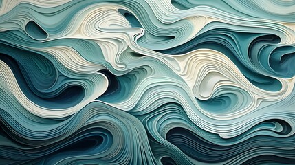 Abstract blue and white waves. Can be used as a background for any project.