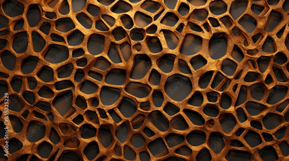 Fototapete abstract 3d rendering of a porous organic structure. the organic structure resembles aèœ‚å·¢.