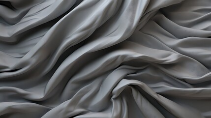Obraz premium Soft and elegant, this grey silk fabric is perfect for adding a touch of luxury to any room.