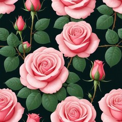 pink roses background