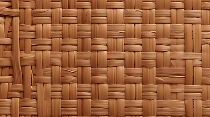 Woven straw placemat texture. Natural material. Can be used as background.
