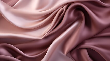 Obraz premium Pink silk fabric with a soft and luxurious texture. The fabric is draped in elegant folds, creating a sense of movement and depth.