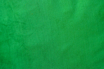 Green fabric texture background pattern