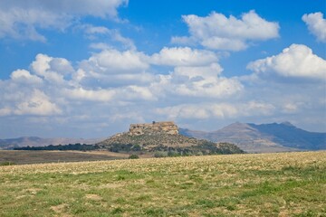 Rural countryside and farmlands near Clarens in the Freestate Province of South Africa
