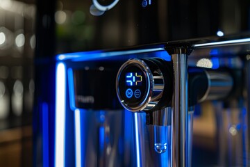 Obraz premium High-Tech Smart Water Filter with Digital Display for Advanced Filtration and Efficiency