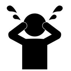 泣く人のピクトグラム