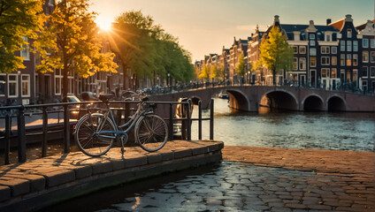Bicycle in Amsterdam street © tanya78