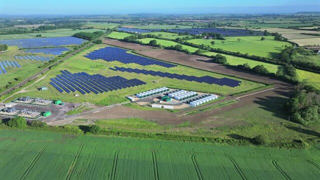 Lithium Battery Backup System Using Mega Packs to Provide Grid Stability