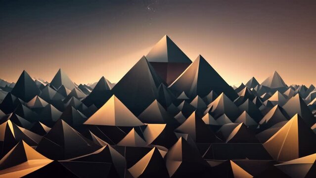 pyramid of mountains