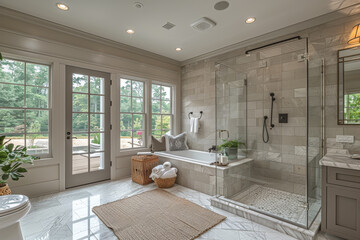 Elegant Marble Bathroom