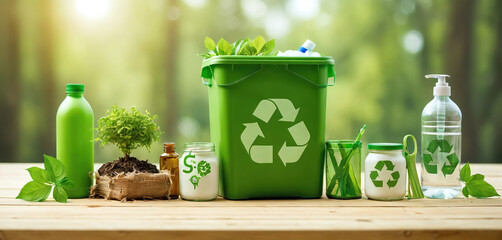 Ecologically compatible products that can be recycled, reused and reprocessed in a circular economy to conserve resources