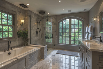 Elegant Marble Bathroom