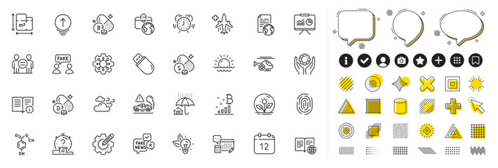 Set of Execute, Floor plan and Annual calendar line icons for web app. Design elements, Social media icons. Incubator, Chemical formula, Presentation icons. Vector