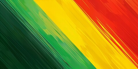 Abstract green yellow red Juneteenth Freedom style strips backgrounds, Annual american holiday, celebrated in June 19. African-American history and heritage. Poster, greeting card, banner