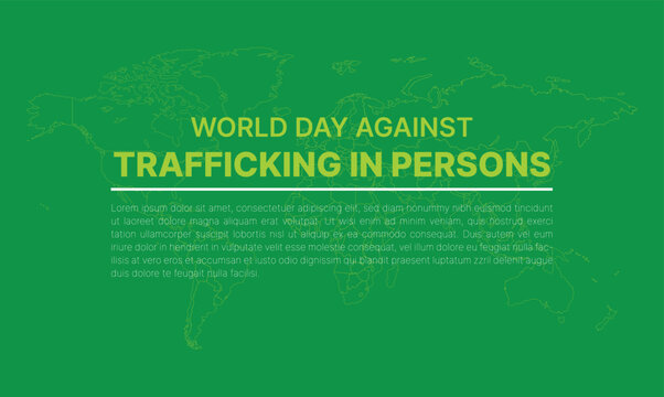  World Day Against Trafficking in Persons poster or banner design