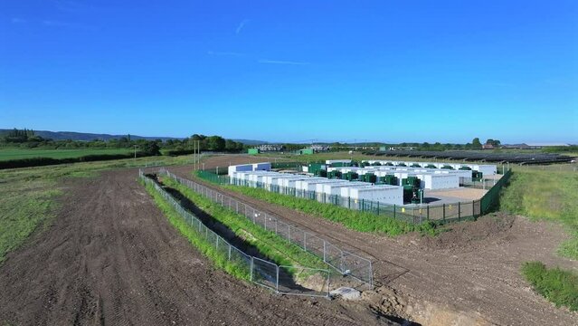 Lithium Battery Backup System Using Mega Packs to Provide Grid Stability