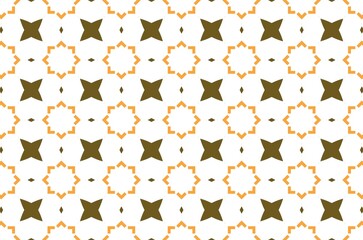 A pattern of brown and orange grid design