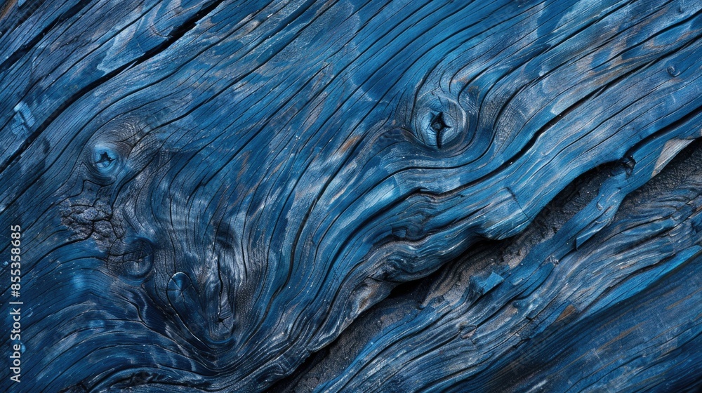Poster natural tree creates blue wooden texture background with intricate patterns for your use
