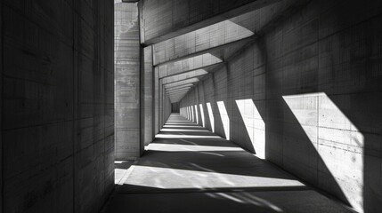 Fototapeta premium Architectural Concrete Tunnel
