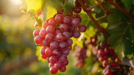 Fototapeta premium Trauben Weintrauben rot Früchte Frucht Obst Freisteller freiges. 
