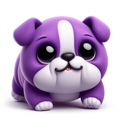 Naklejka premium colorful bulldog stuffed animals