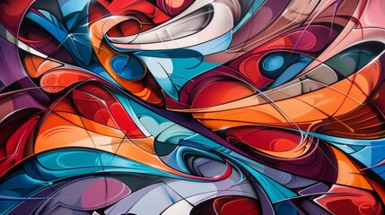 Vibrant Abstract Art Painting