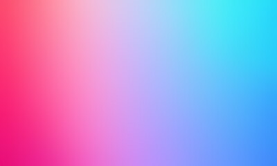 Abstract blurred background image of pink, blue colors gradient used as an illustration. Designing posters or advertisements.
