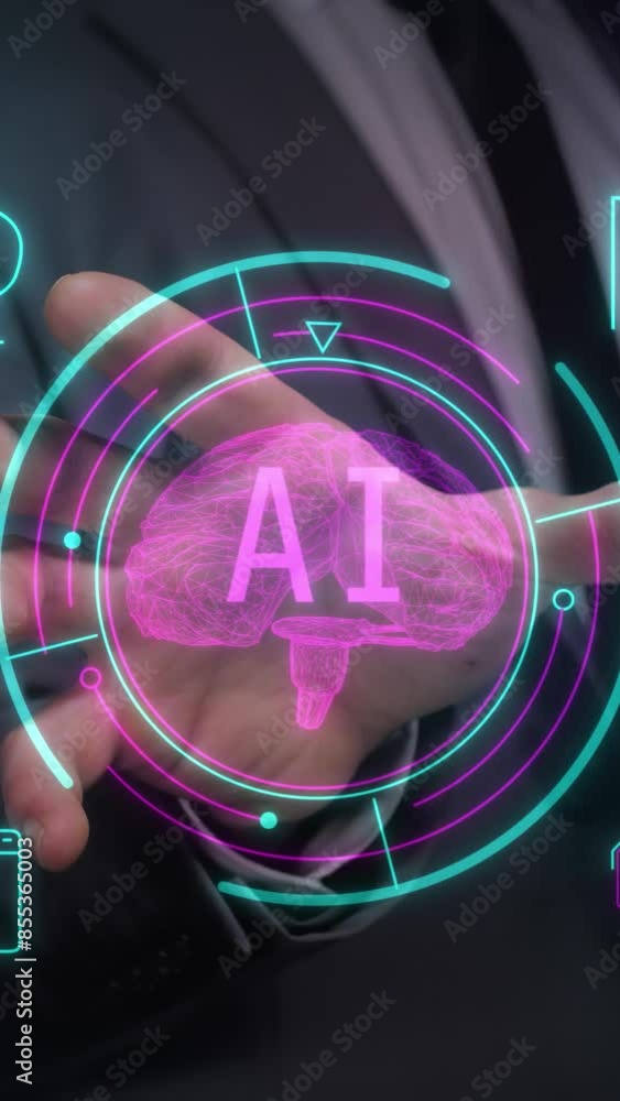 Poster working with the panel to launch artificial intelligence.