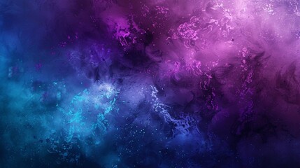 Fototapeta premium Cosmic Nebula Abstract Art Purple and Blue Background, Perfect for Wallpapers, Posters, Advertisements, or Meditation