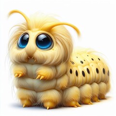 Obraz premium cute fat Larva worms