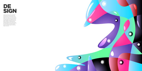 Unique background with trendy colorful gradations