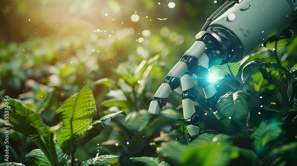 Poster the concept of using ai and smart farming : generative ai