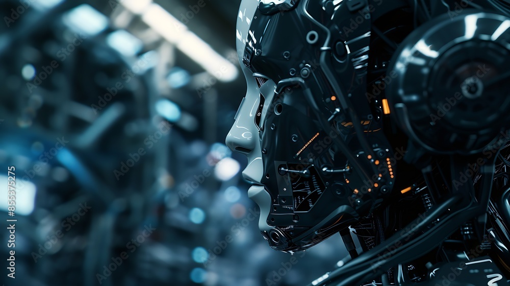 Fototapete Ai technology Artificial Intelligence Let artificial intelligence help create what you want Future technology concept : Generative AI
