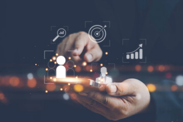 Know your customer (KYC) concept. Finding the target audience of a business, thinking about marketing to find customers, customer service, social media. digital marketing online.