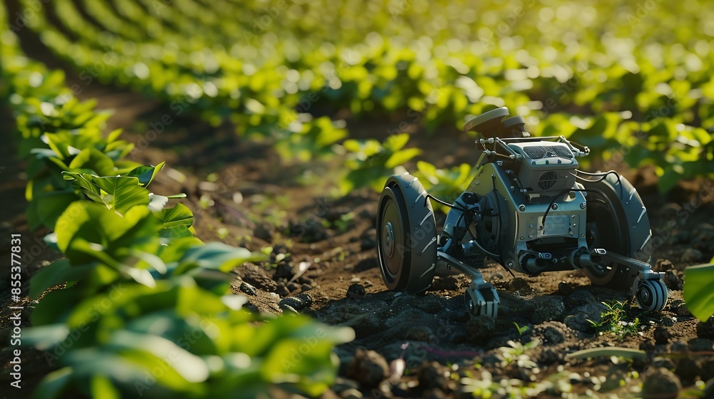 Leinwandbilder the concept of using ai and smart farming : generative ai